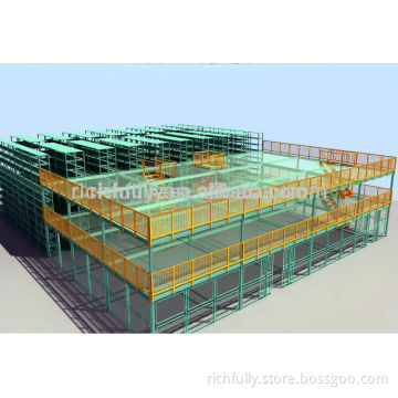 Professional 3-Levels Steel Mezzanine Floor (CE and ISO Approved)